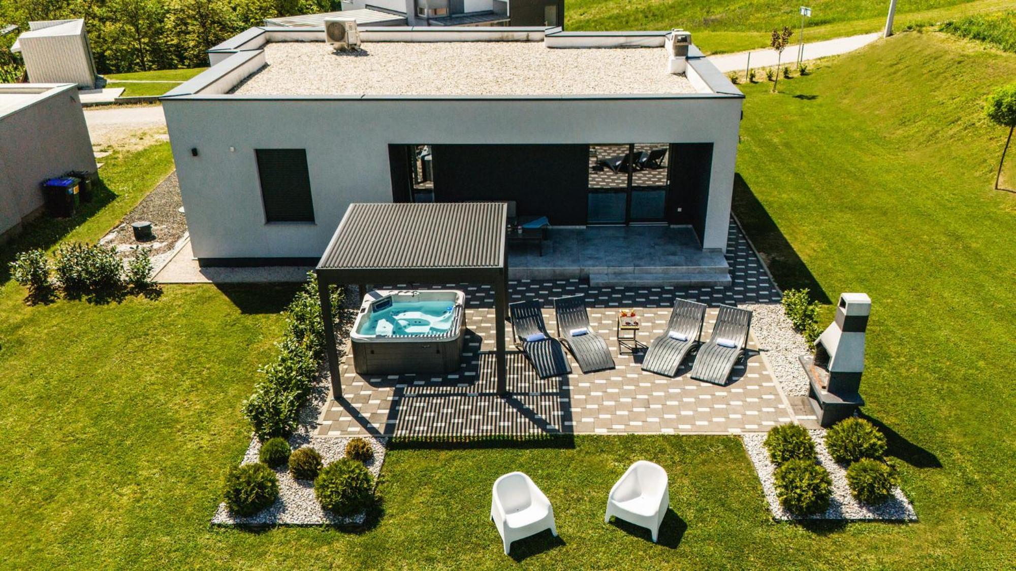 K Relax Place, Varazdinske Toplice, Modern Home With Sauna, Jacuzzi, Wifi Extérieur photo