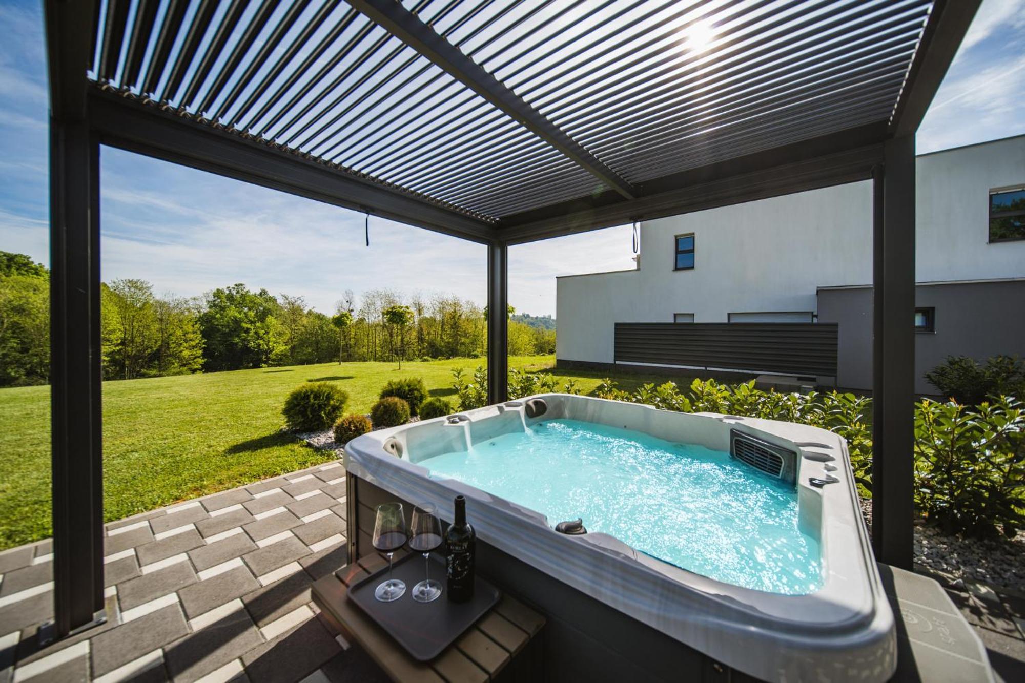 K Relax Place, Varazdinske Toplice, Modern Home With Sauna, Jacuzzi, Wifi Extérieur photo